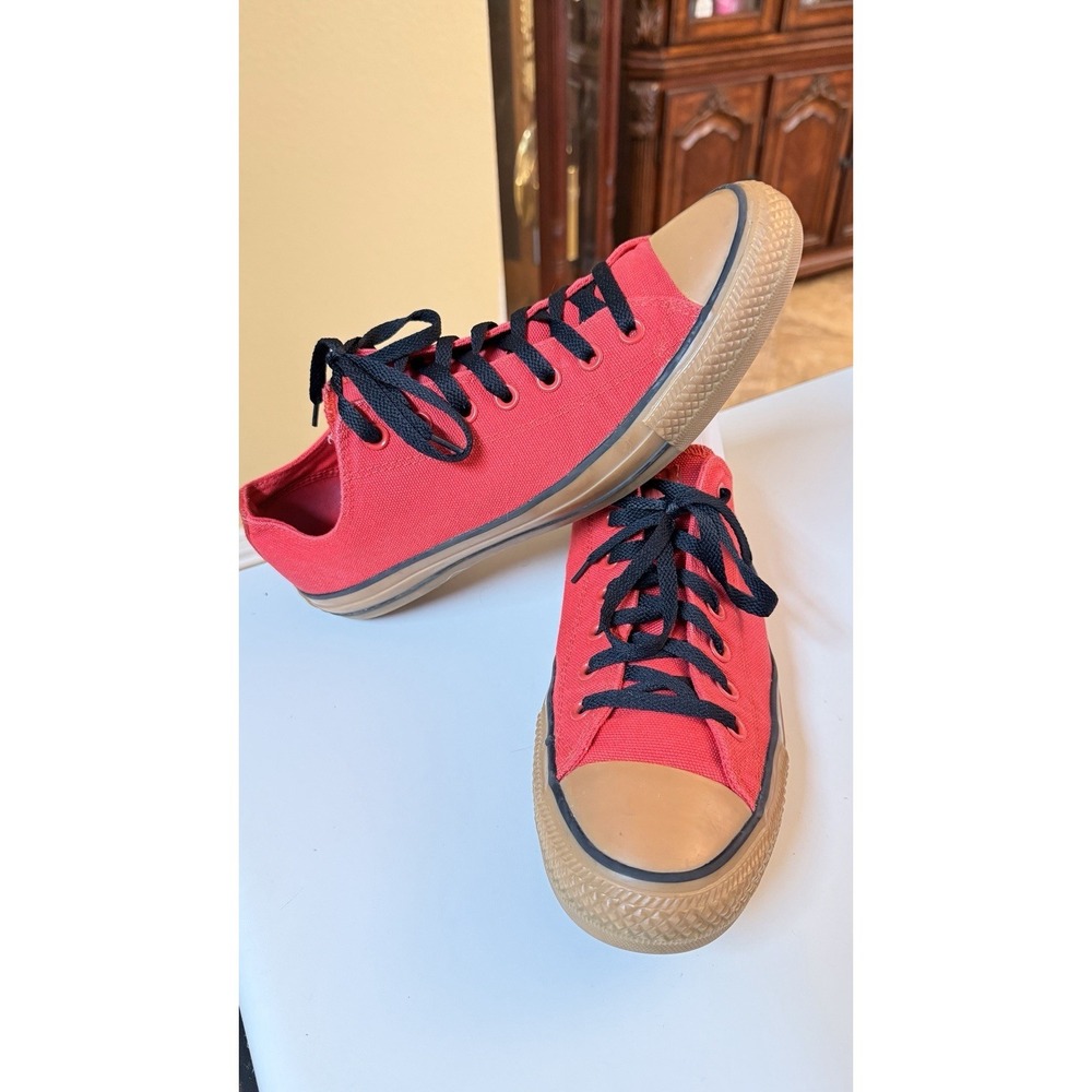 Converse Chuck Taylor All Star Low Red Canvas Sneakers Mens 11 Unisex‎ - Picture 9 of 9